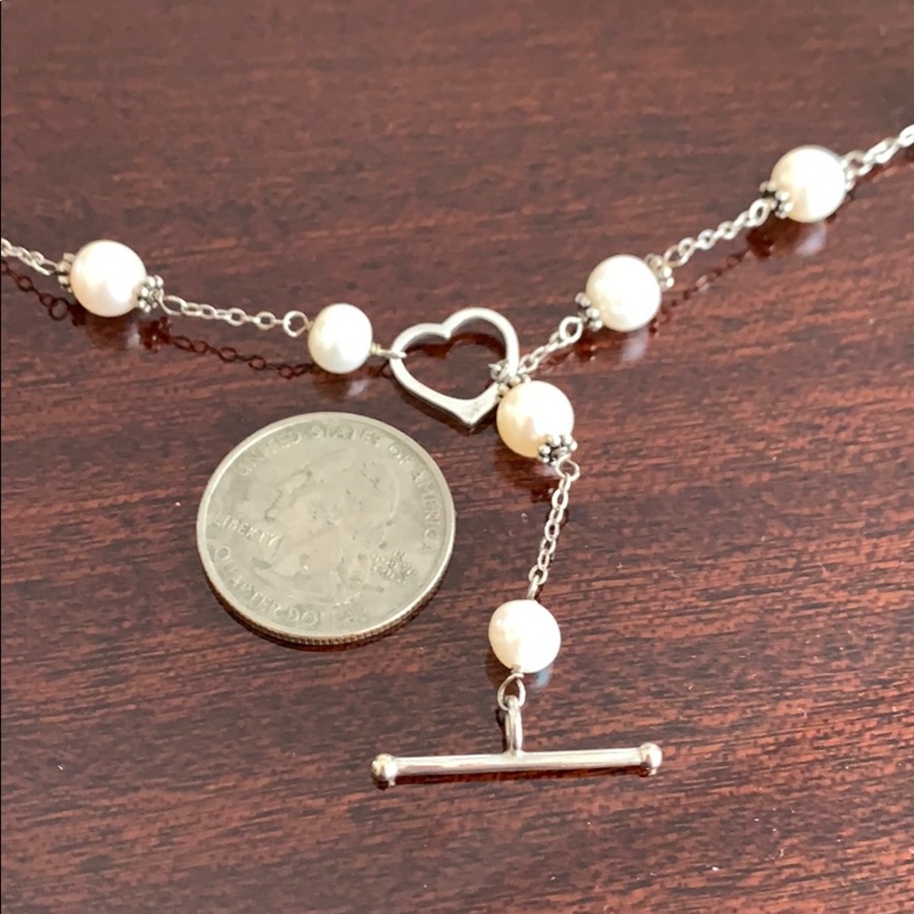 ♥️ Valentine's Special ♥️ Sterling & Pearl Set - Picture 5 of 7